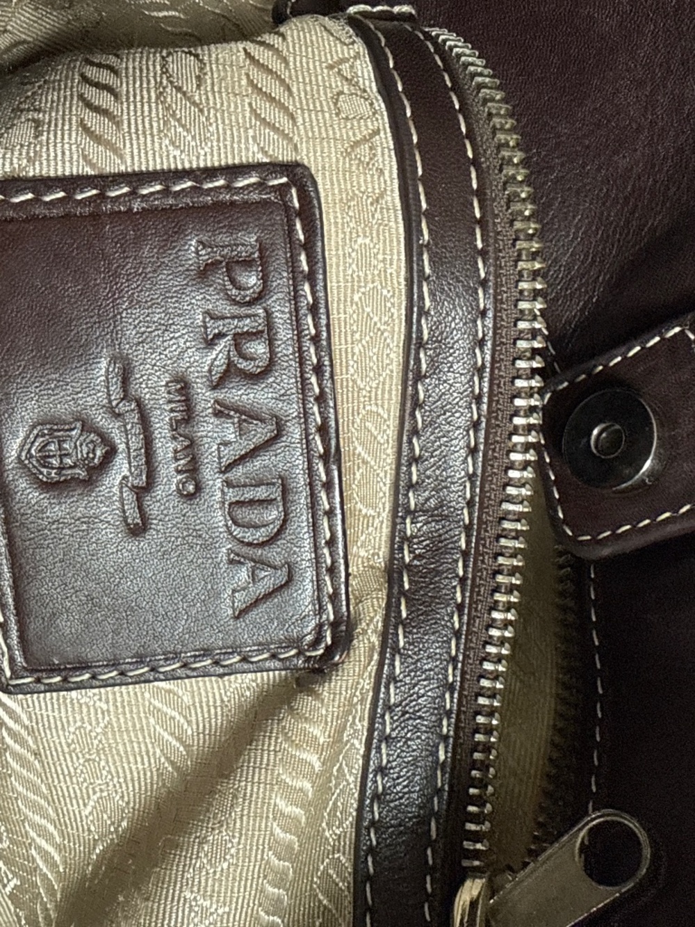 Prada Jaquard-gently used tote - Picture 2 of 3